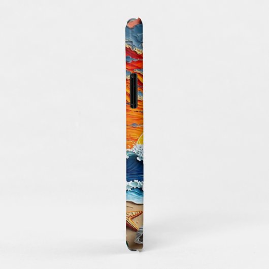 Beautiful Beach Scene with Palm Trees Case-Mate iPhone Case (Achterkant/rechts)
