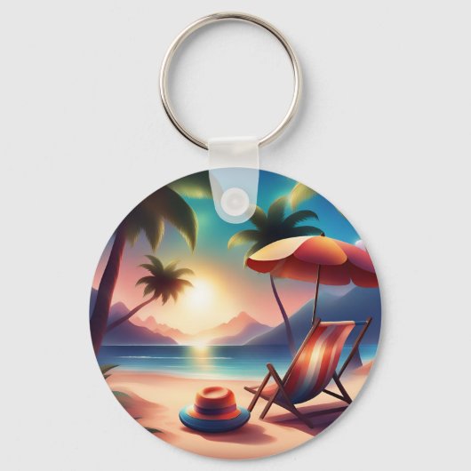 Beautiful beach sleutelhanger (Voorkant)