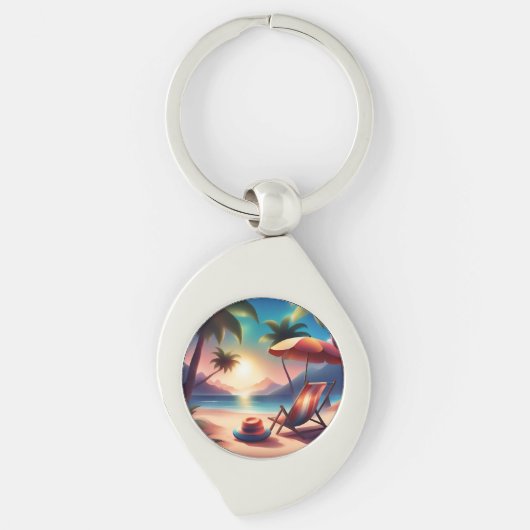 Beautiful beach sleutelhanger (Voorkant)