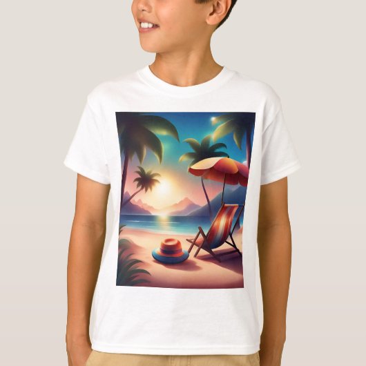 Beautiful beach t-shirt (Voorkant)