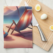 Beautiful beach theedoek (Quarter Fold)