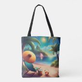Beautiful beach tote bag (Achterkant)