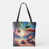 Beautiful beach tote bag (Achterkant)
