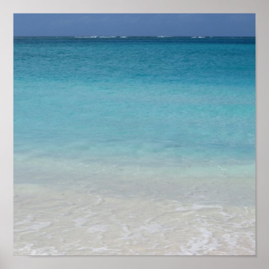 Beautiful Beach | Turks and Caicos Photo Poster (Voorkant)