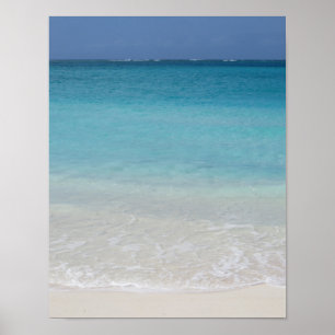 Beautiful Beach   Turks and Caicos Photo Poster