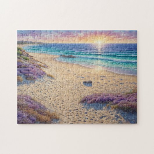 Beautiful Beach Waves and Shore Art Legpuzzel (Horizontaal)