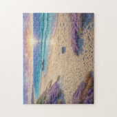 Beautiful Beach Waves and Shore Art Legpuzzel (Verticaal)