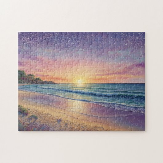 Beautiful Beach Waves and Shore Art Legpuzzel (Horizontaal)