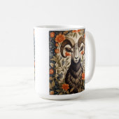 Beautiful Big Horn Sheep William Morris Inspired Koffiemok (Voorkant rechts)