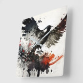 Beautiful bird flying in the sky vierkante klok (Hoek)