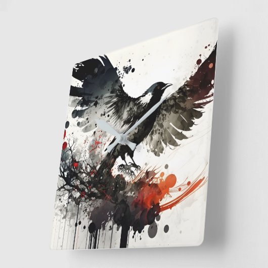 Beautiful bird flying in the sky vierkante klok (Hoek)