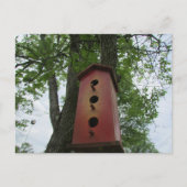 Beautiful bird house hanging from the tree briefkaart (Voorkant)