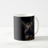 Beautiful Black and Tan German Shepherd Koffiemok (Voorkant rechts)