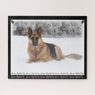 Beautiful Black and Tan German Shepherd Legpuzzel