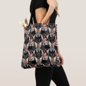 Beautiful Black Girl Angels Pattern Design -Dark Tote Bag (Dichtbij)