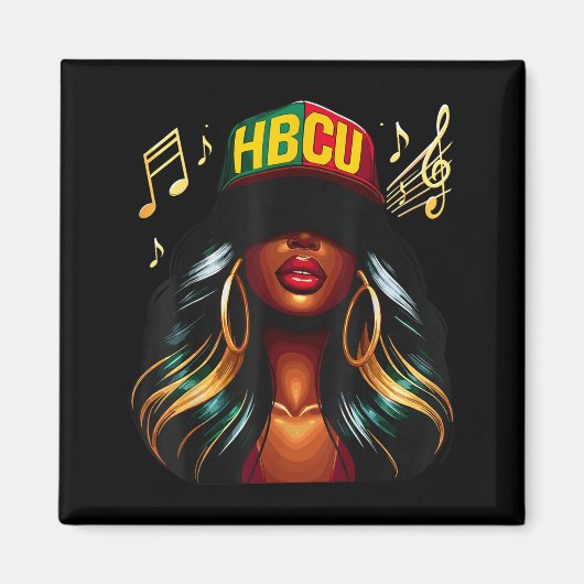 Beautiful Black Girl Hbcu Magneet (Voorkant)