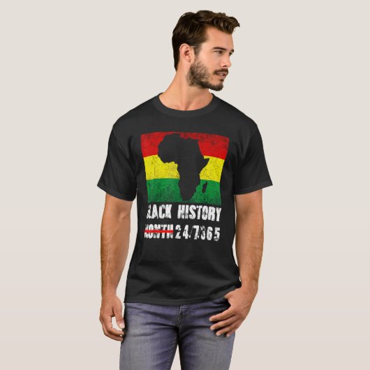 Beautiful Black History Month 247365 We Are All Hu T-shirt (Voorkant volledig)