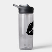 Beautiful Black Lipstick Kiss Isolated Gothic Waterfles (Rechts)