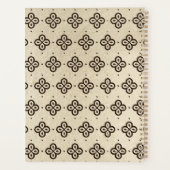 Beautiful Black & White Patterns Custom Name  Planner (Achterkant)
