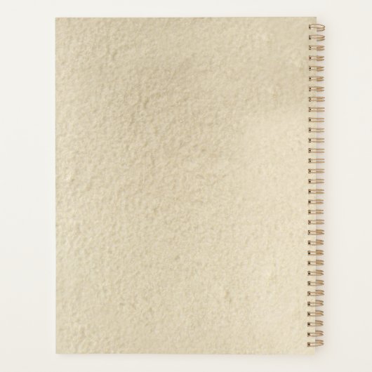 Beautiful Black & White Patterns Custom Name Planner (Achterkant)