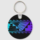 Beautiful Blessings - Teal/Purple -  Sleutelhanger (Achterkant)