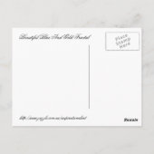 Beautiful Blue And Gold Fractal Briefkaart (Achterkant)