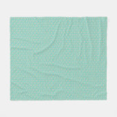 Beautiful blue hearts fleece blanket deken (Voorkant (Horizontaal))