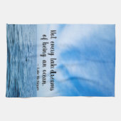 Beautiful Blue Lake Michigan With Cirrus Clouds Theedoek (Horizontaal)