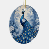 Beautiful blue peacock keramisch ornament (Rechts)