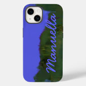 Beautiful Blue Personalized Case-Mate iPhone Case (Achterkant)