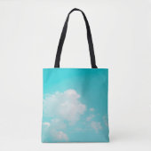 Beautiful blue sky and clouds with daylight natura tote bag (Voorkant)