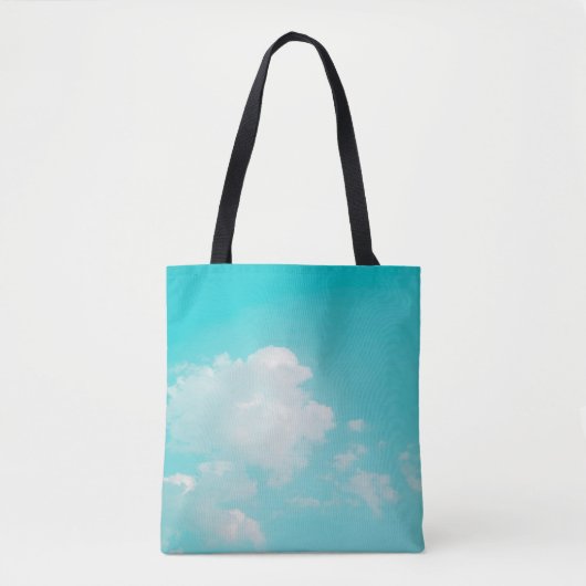 Beautiful blue sky and clouds with daylight natura tote bag (Voorkant)