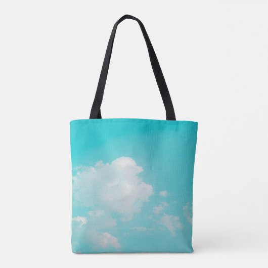 Beautiful blue sky and clouds with daylight natura tote bag (Achterkant)