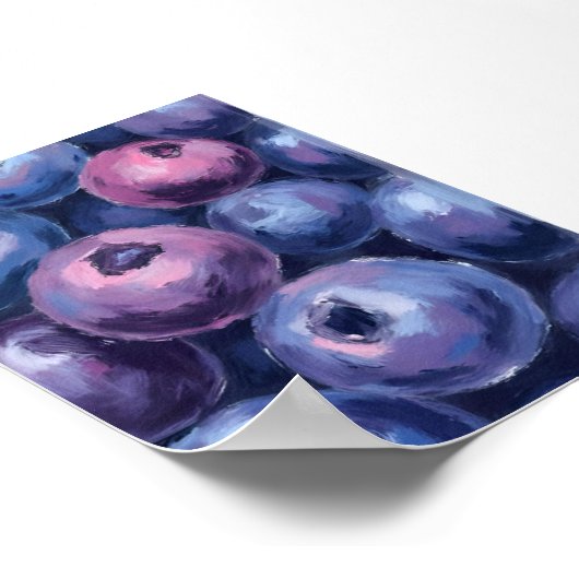 Beautiful Blueberries | Fruit Painting Poster (Hoek)