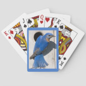 Beautiful Bluebird Large Print Pokerkaarten (Achterkant)