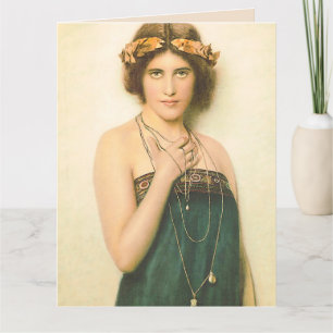 BEAUTIFUL BOHEMIAN  LADY BIRTHDAY KAART