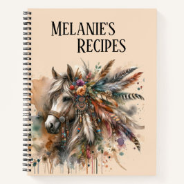 Beautiful Boho Horse  Notitieboek