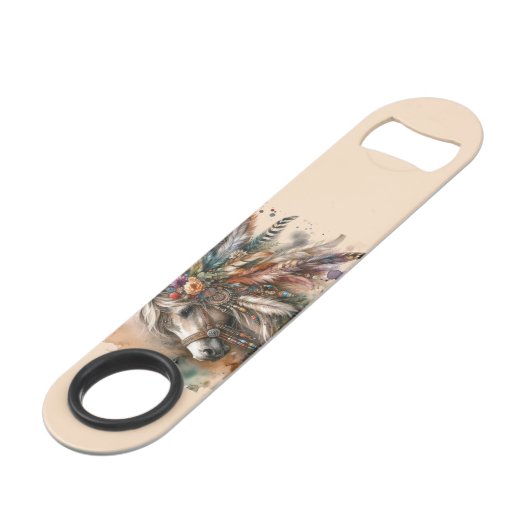Beautiful Boho Horse  Speed Flessenopener (Voorkant Gekanteld)