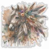 Beautiful Boho Horse  Sticker (Voorkant)