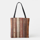 Beautiful Book Spines (Beige-Peach) Tote Bag (Achterkant)