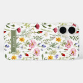 Beautiful Botanical Wildflowers Name Case-Mate iPhone Case (Achterkant (horizontaal))