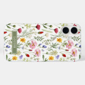 Beautiful Botanical Wildflowers Name Case-Mate iPhone Case (Achterkant (horizontaal))