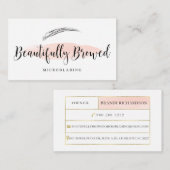 Beautiful Browed Visitekaartje (Voorkant / Achterkant)