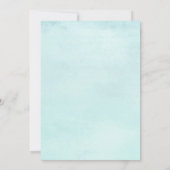 Beautiful Bunny Rabbit Pastel Floral Easter Party Kaart (Achterkant)