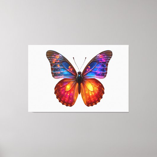 Beautiful Butterfly Art Canvas Afdruk (Voorkant)