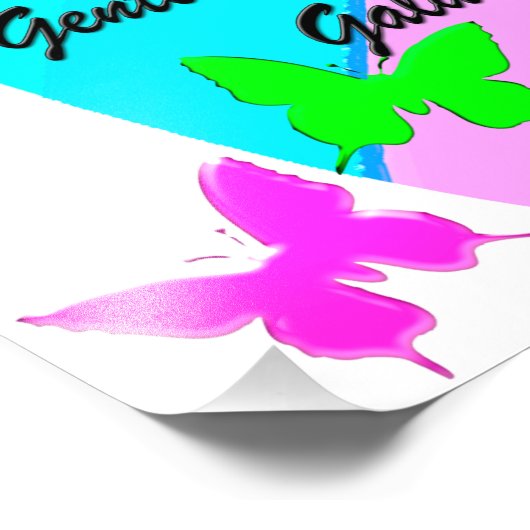 BEAUTIFUL BUTTERFLY GALATIANS 5 FOTO AFDRUK (Hoek)