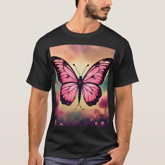 Beautiful Butterfly Graphic T-Shirt – Stylish Natu (Voorkant)