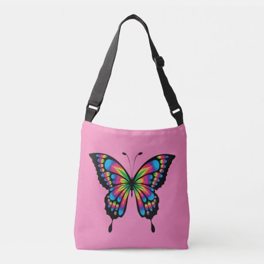 BEAUTIFUL BUTTERFLY PINK TASSEN PURSES (Voorkant)