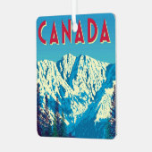 Beautiful Canadian Mountains Ornament (Voorkant links)