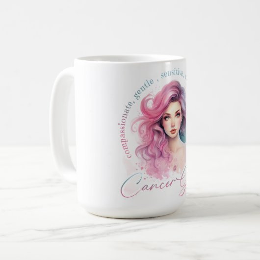 Beautiful Cancer Girl With Traits Koffiemok (Voorkant links)